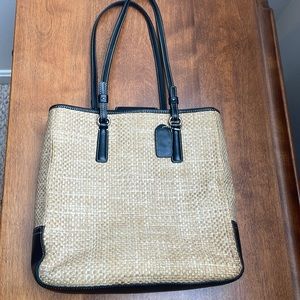 Coach, Cabanna woven straw bag